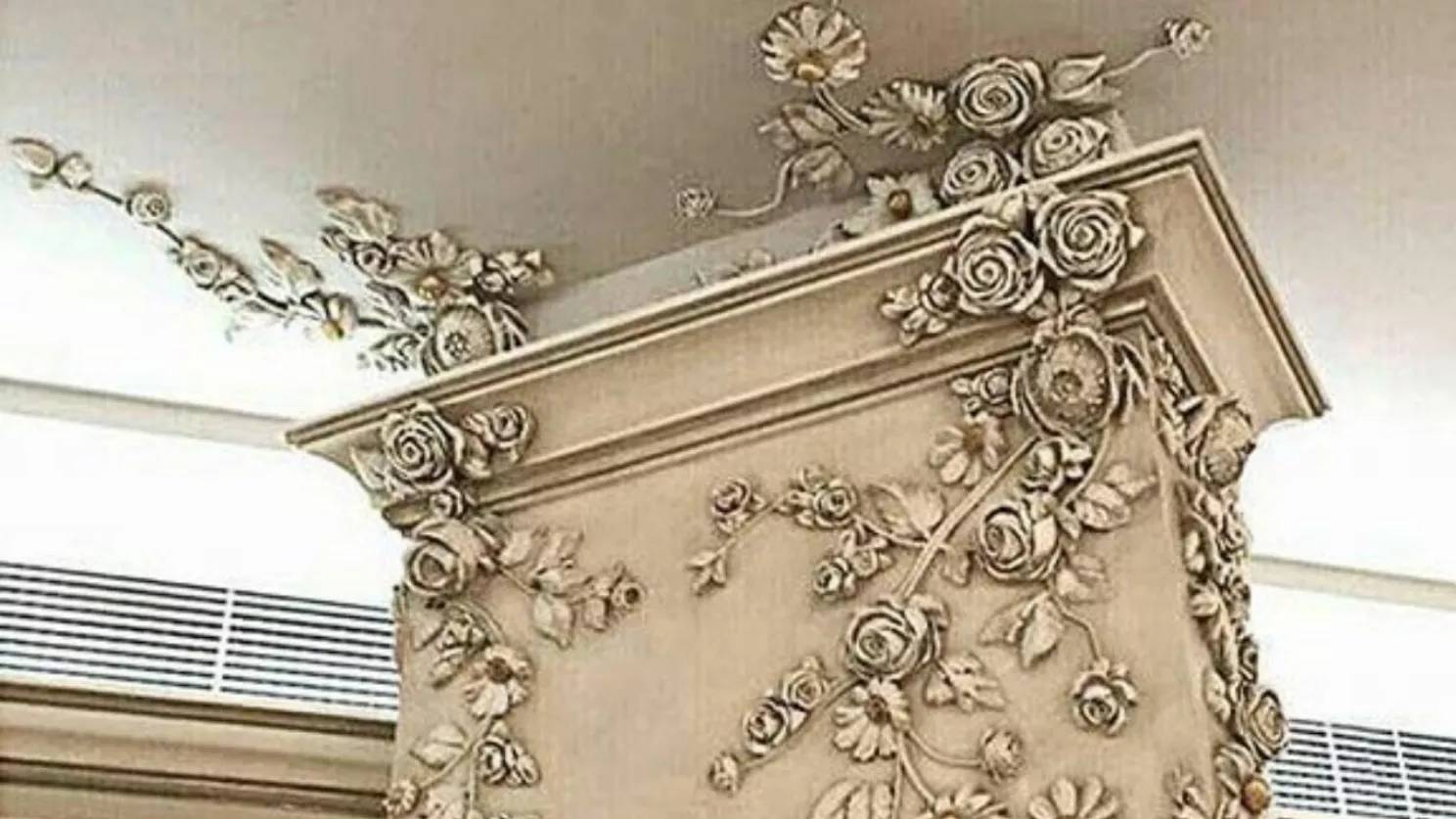 محل گچبری های مدرن در ساختمان محل گچبری های مدرن در ساختمان